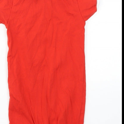 Universal Boys Red   Babygrow One-Piece Size 6-9 Months