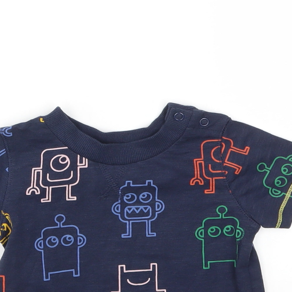 Primark Boys Multicoloured Animal Print  Basic T-Shirt Size 6-9 Months