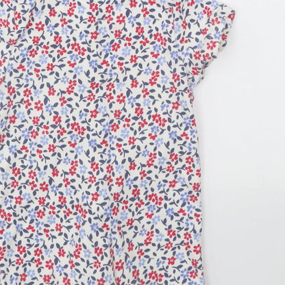 M&S Girls Multicoloured Floral  Babygrow One-Piece Size 6-9 Months