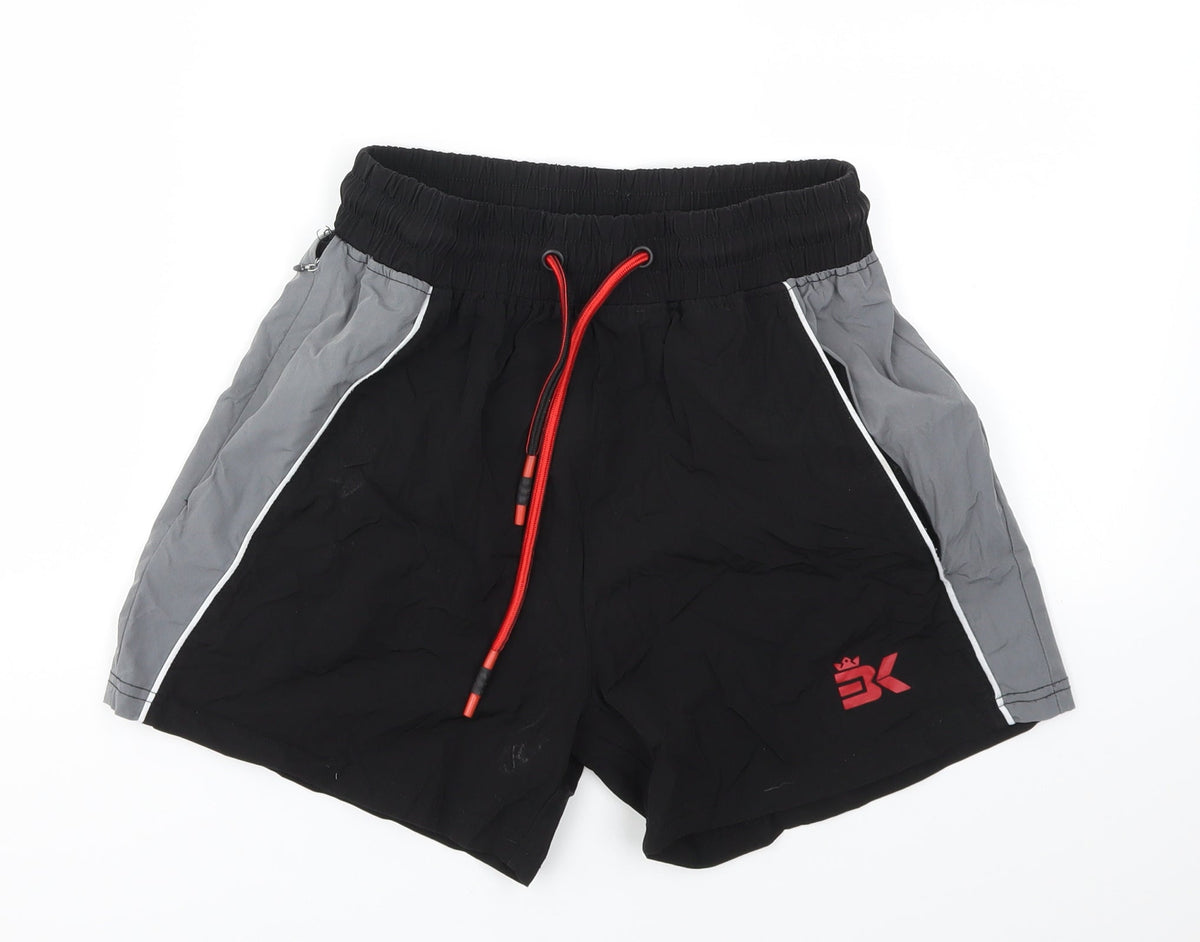 BK Boys Black   Sweat Shorts Size S
