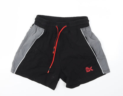 BK Boys Black   Sweat Shorts Size S