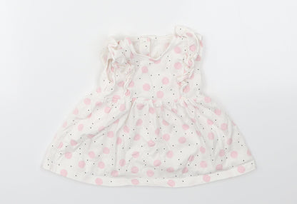 Matalan Girls Multicoloured Polka Dot  Fit & Flare  Size Newborn