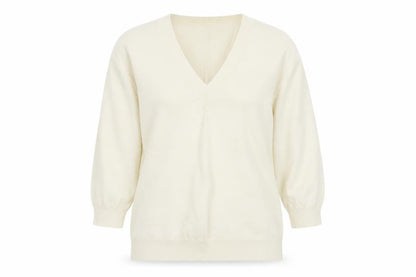 Womens UK Size M Preworn Ivory Pullover Jumper