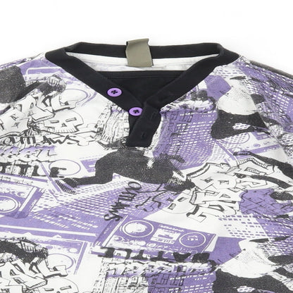 Urban Boys Multicoloured Geometric  Pullover T-Shirt Size 10-11 Years