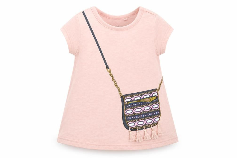 Preworn Girls Pink   Basic T-Shirt Size 24 Months