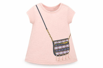 Preworn Girls Pink   Basic T-Shirt Size 24 Months