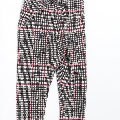 George Girls Black Check   Trousers Size 12-18 Months  - Leggings