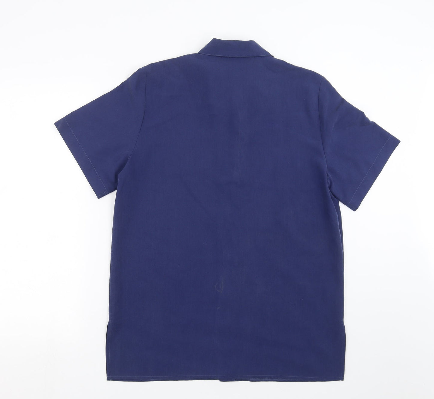Womens UK Size 12 Soon Blue Basic Blouse