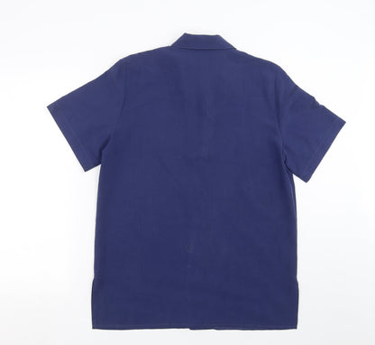 Womens UK Size 12 Soon Blue Basic Blouse