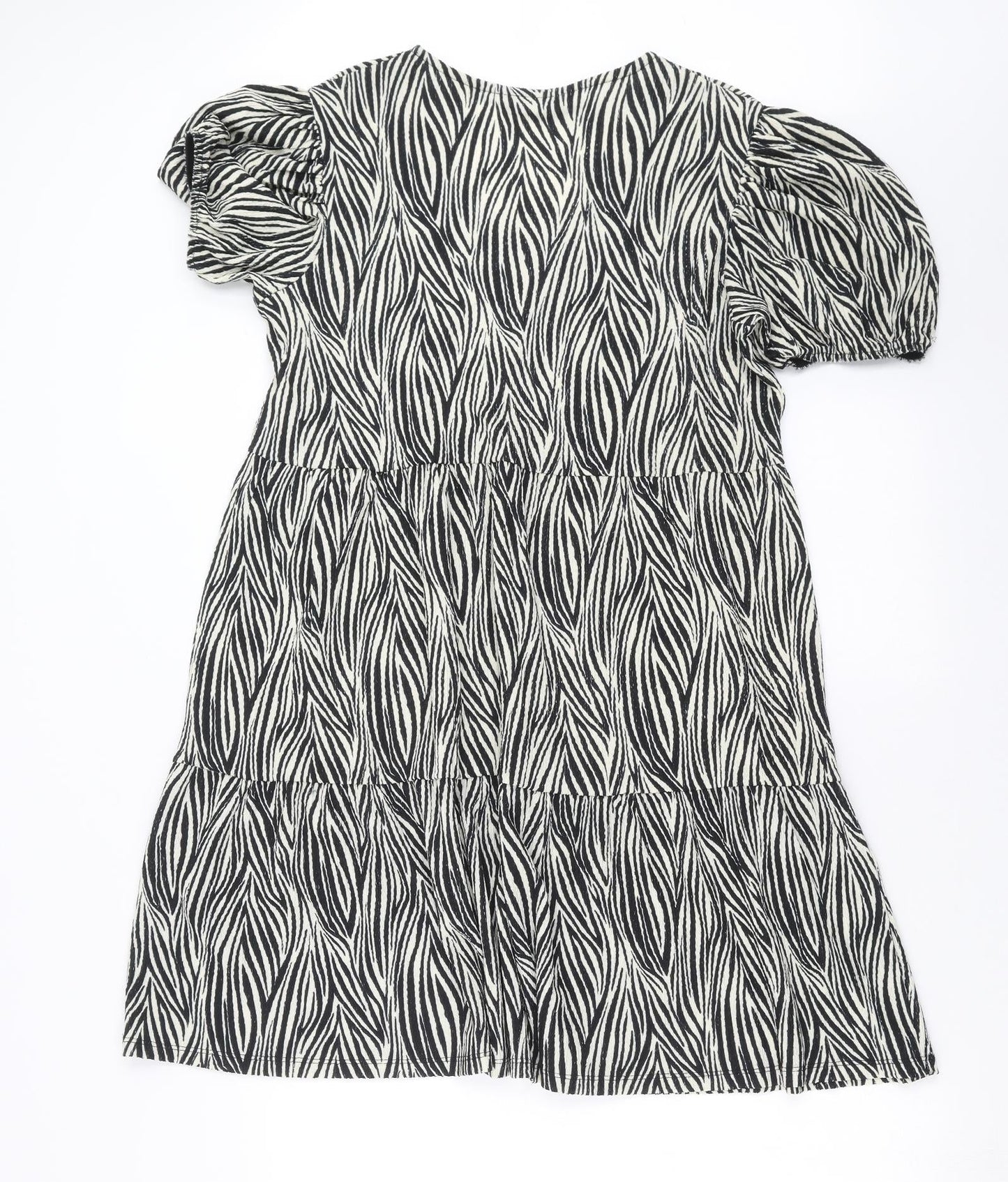 F&F Womens Beige Animal Print  T-Shirt Dress  Size 12