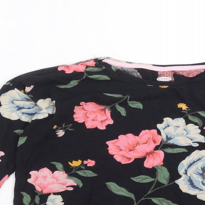 Womens UK Size 8 Old Navy Black Basic T-Shirt