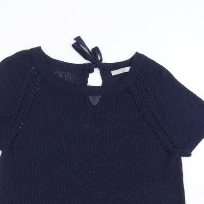 TU Womens Blue  Knit Pullover Jumper Size 16