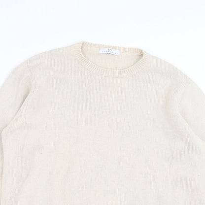 Essentials Womens Beige  Knit Pullover Jumper Size 14