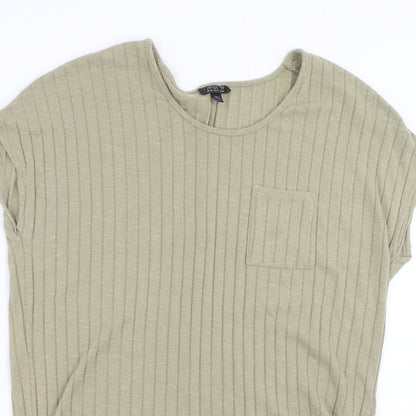 Womens UK Size 8 Topshop Green Pullover Jumper