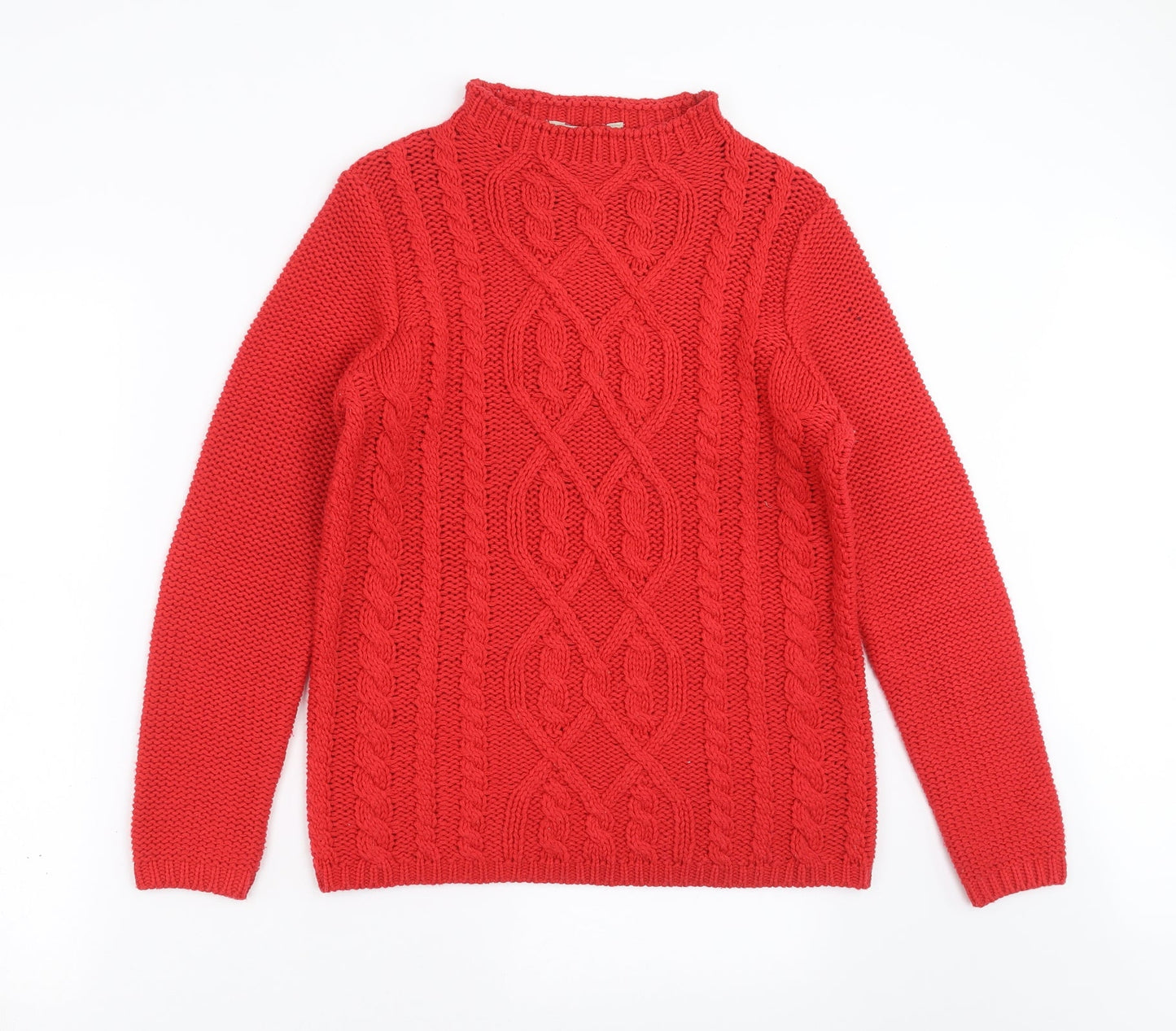 Womens UK Size 12 M&Co Red Pullover Jumper