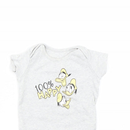 Disney Baby Grey   Babygrow One-Piece Size 3-6 Months  - Disney