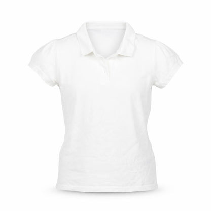 George Girls White   Basic Polo Size 10-11 Years  - PE kit