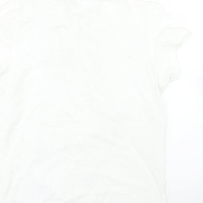 George Girls White   Basic Polo Size 10-11 Years  - PE kit