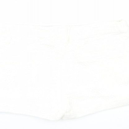 Zara Girls White Argyle/Diamond  Cropped Trousers Size 18-24 Months  - Shorts