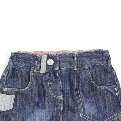 NEXT Girls Blue  Denim Mini Skirt Size 12-18 Months