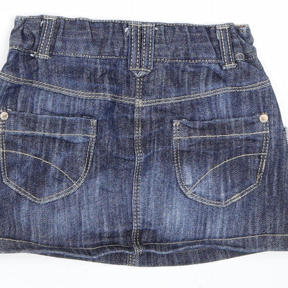 NEXT Girls Blue  Denim Mini Skirt Size 12-18 Months