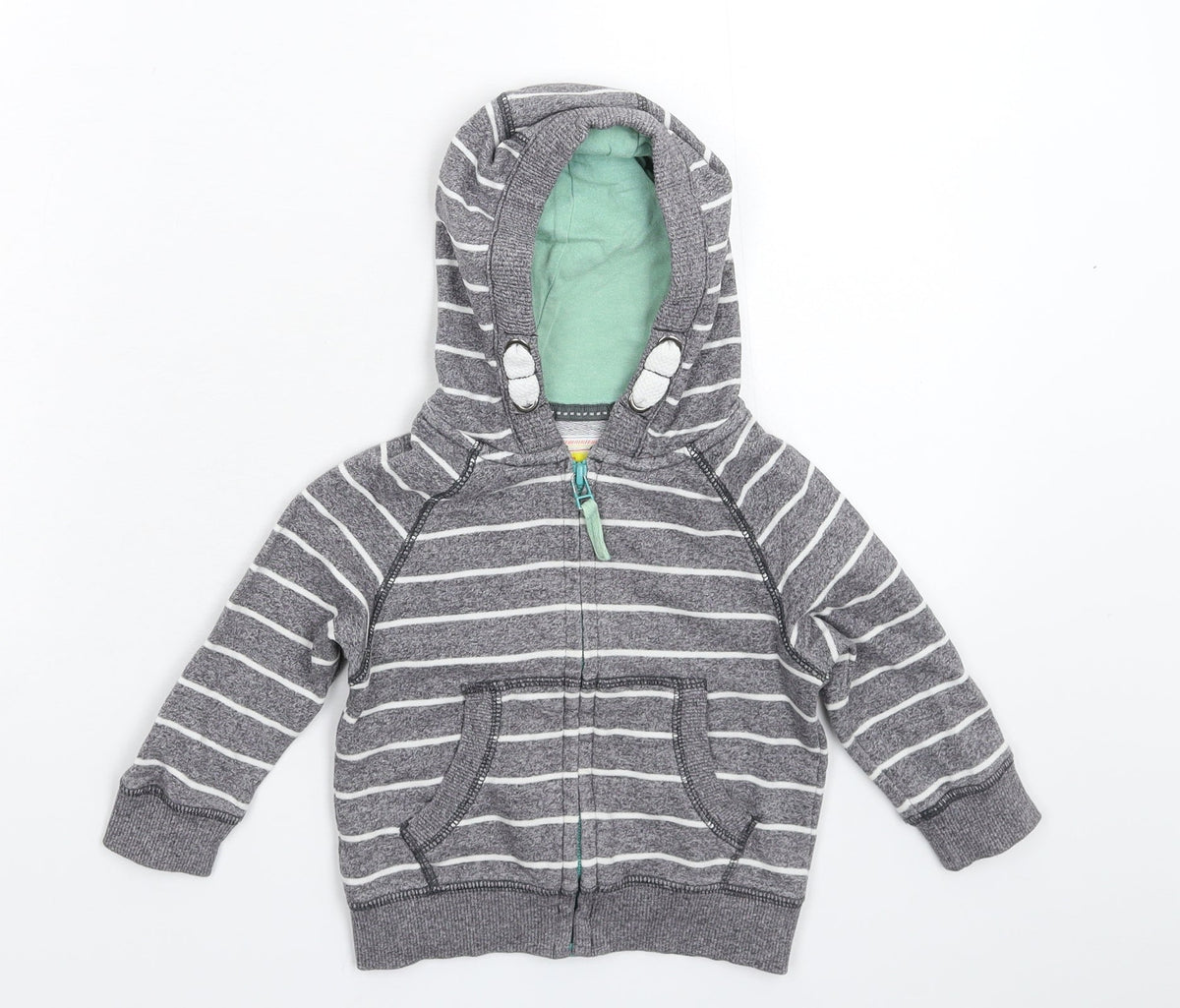 Tu Baby Grey Striped  Jacket  Size 9-12 Months
