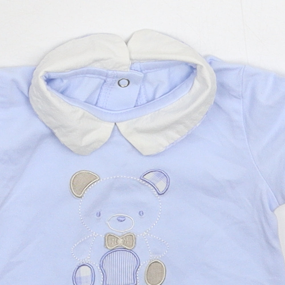 Mayoral Boys Blue   Basic T-Shirt Size 0-3 Months