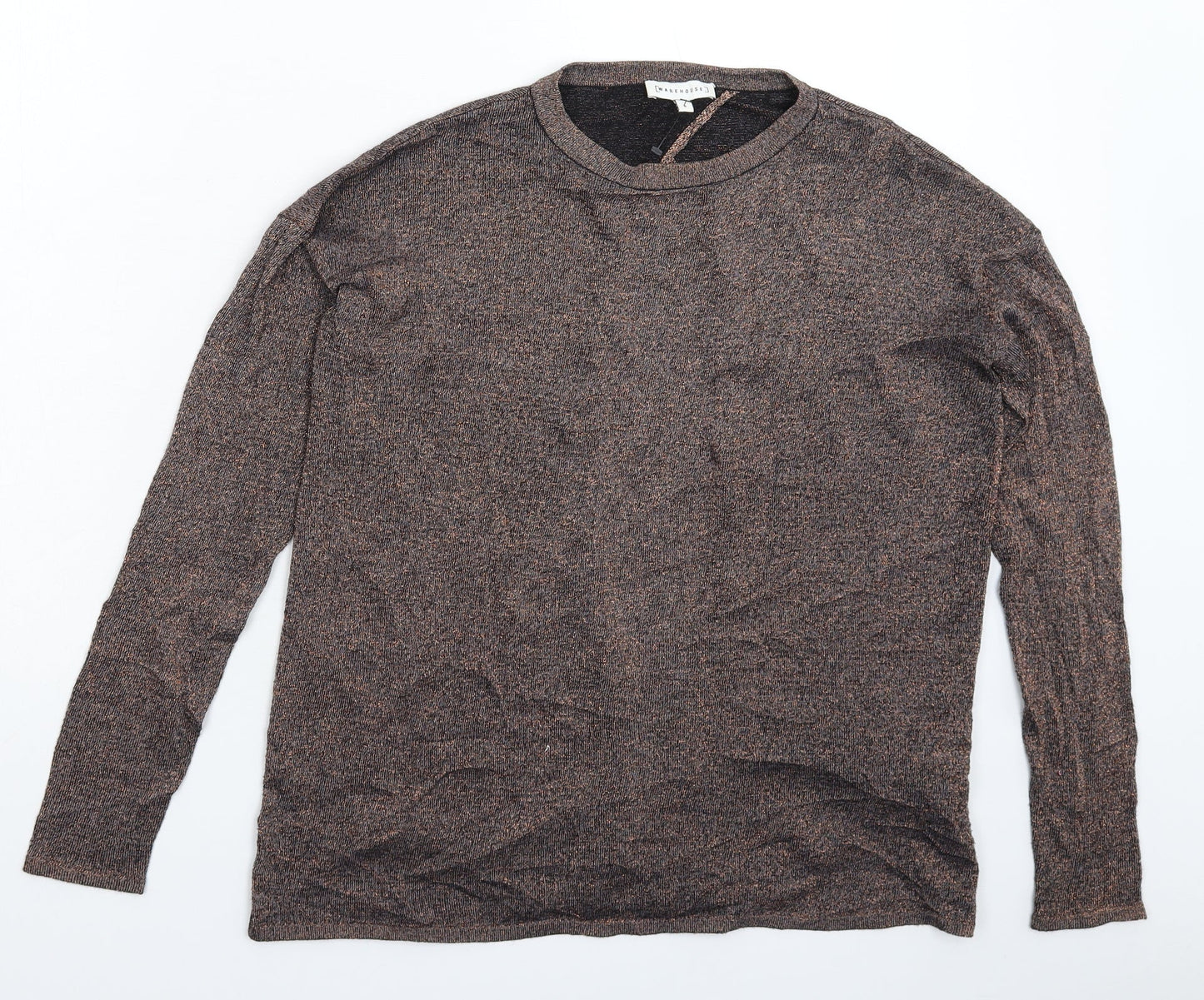 Womens UK Size 8 Warehouse Silver Pullover Jumper