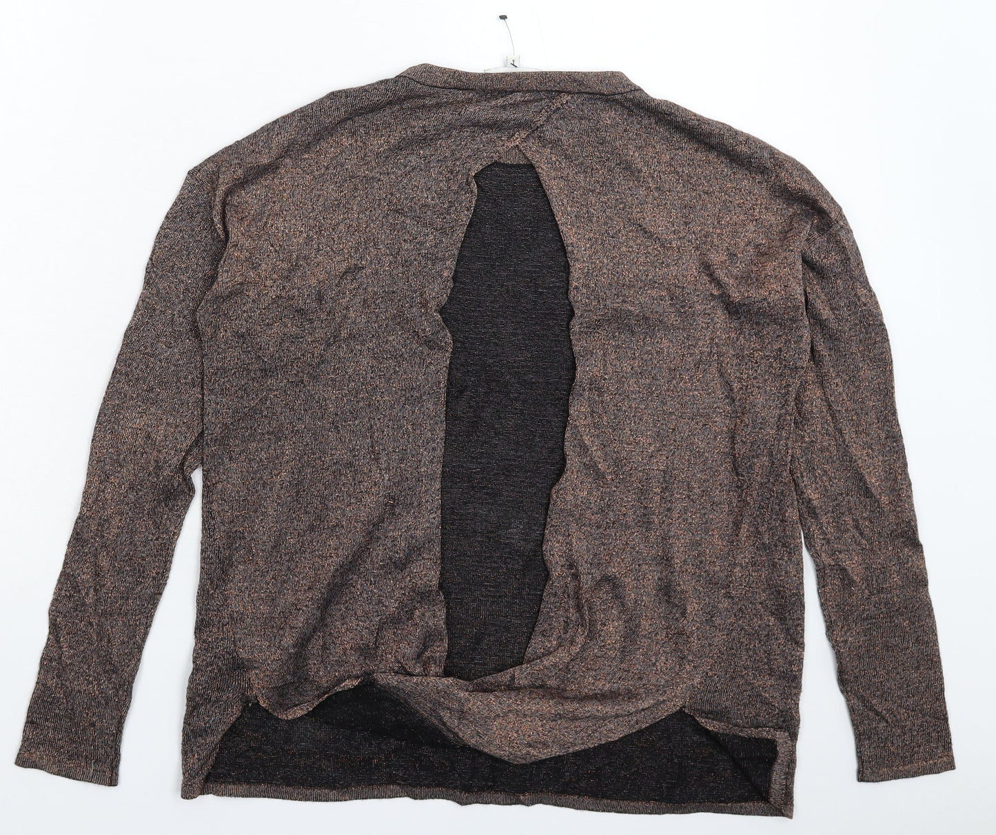 Womens UK Size 8 Warehouse Silver Pullover Jumper