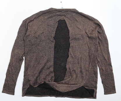 Womens UK Size 8 Warehouse Silver Pullover Jumper