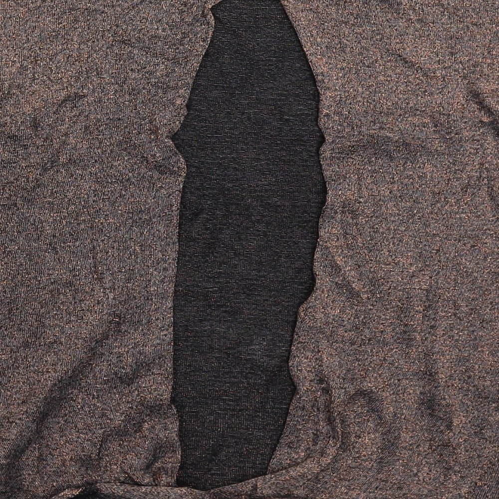 Womens UK Size 8 Warehouse Silver Pullover Jumper