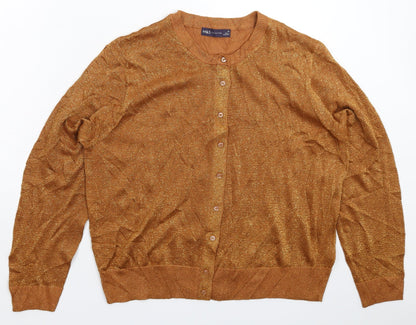 Womens UK Size 20 Marks and Spencer Brown Pullover Jumper