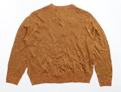 Womens UK Size 20 Marks and Spencer Brown Pullover Jumper