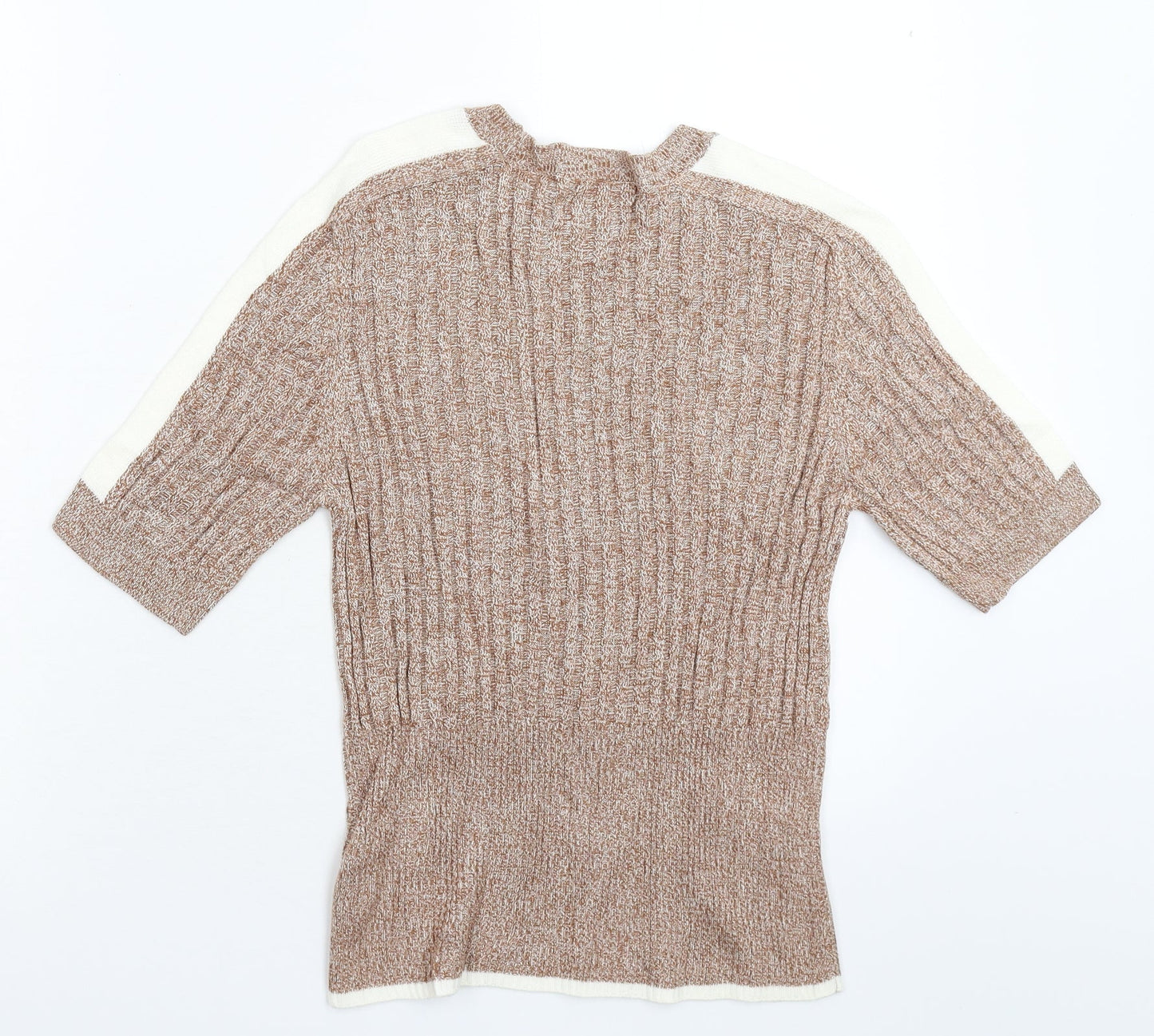 Womens UK Size 12 Marks and Spencer Beige Pullover Jumper