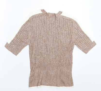 Womens UK Size 12 Marks and Spencer Beige Pullover Jumper