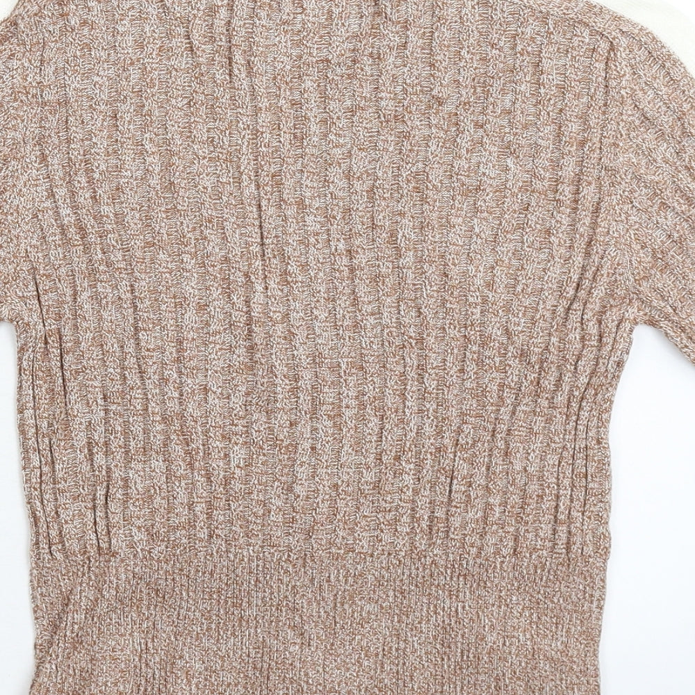 Womens UK Size 12 Marks and Spencer Beige Pullover Jumper