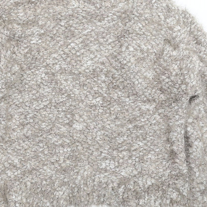 Womens UK Size 2 Preworn Grey Cardigan Jumper