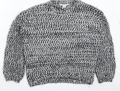 Yet Again Womens Multicoloured  Knit Pullover Jumper Size S