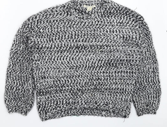Yet Again Womens Multicoloured  Knit Pullover Jumper Size S
