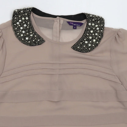 Marks and Spencer Womens Grey   Basic Blouse Size 16