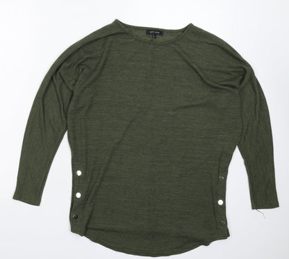 New Look Womens Green  Knit Pullover Jumper Size S