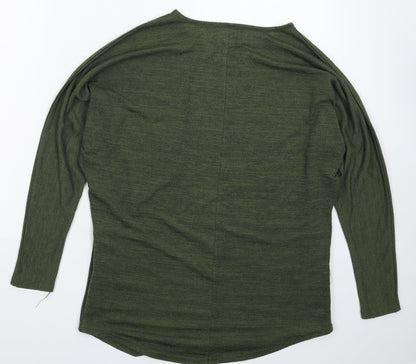New Look Womens Green  Knit Pullover Jumper Size S