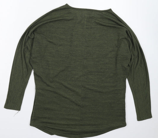New Look Womens Green  Knit Pullover Jumper Size S