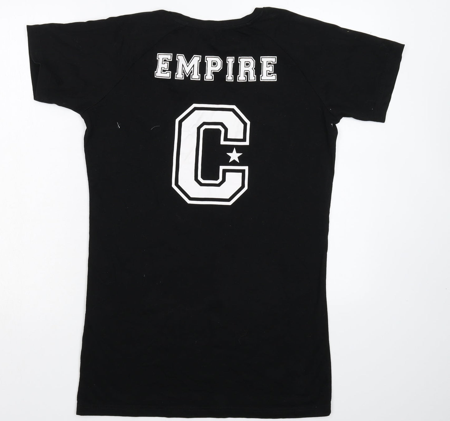 Empire Womens Black   T-Shirt Dress  Size M
