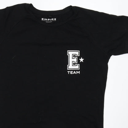 Empire Womens Black   T-Shirt Dress  Size M