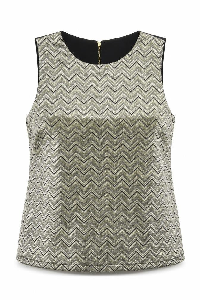 Womens UK Size 12 Warehouse Gold Basic Tank