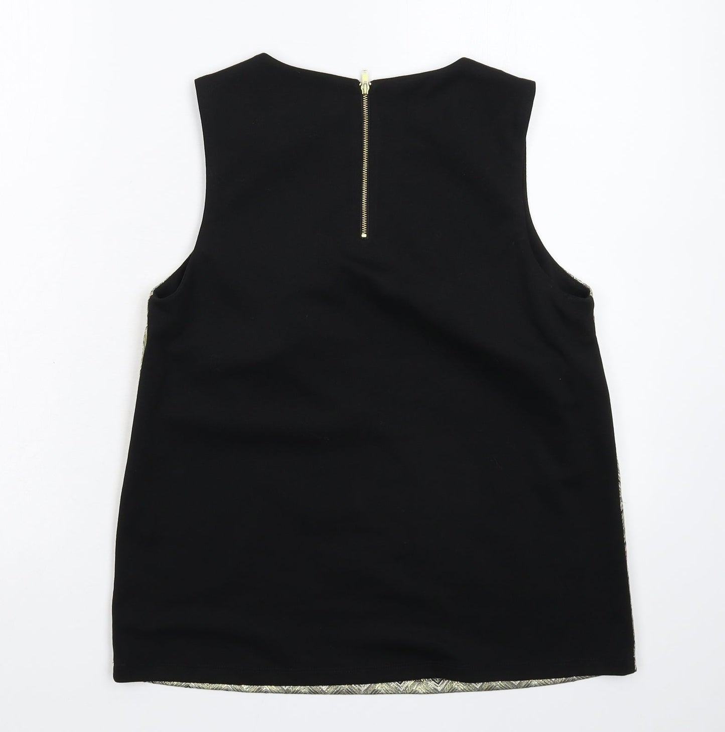 Womens UK Size 12 Warehouse Gold Basic Tank