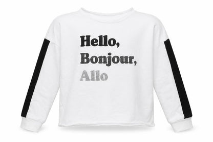 Very Girls White   Pullover Sweatshirt Size 9 Years