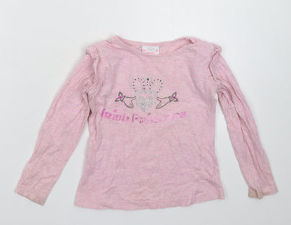 Irish Princess Girls Pink   Basic T-Shirt Size 3-4 Years
