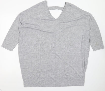 Womens UK Size 20 New Look Grey Pullover Jumper